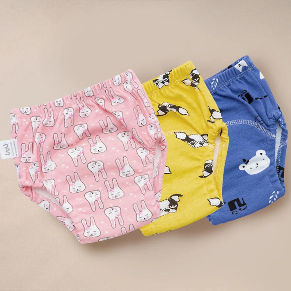 Cute Waterproof Reusable Baby Cotton Training Pants Infant Shorts Underwear Cloth Diaper Nappies Child Panties Nappy Changing