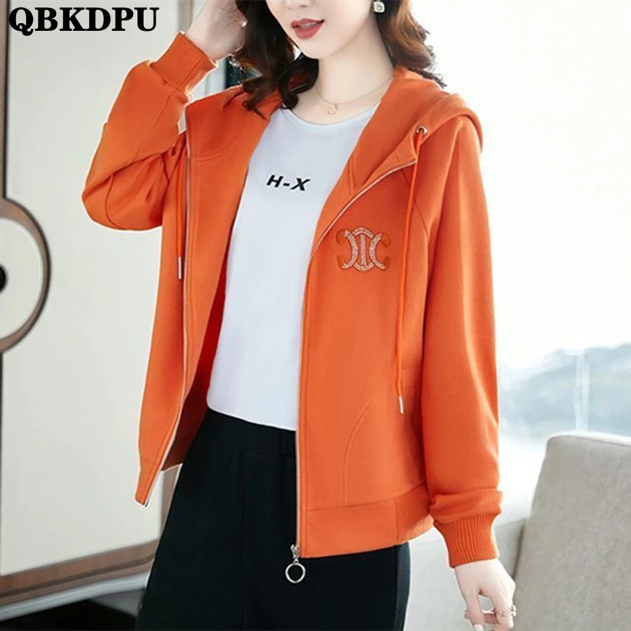 

Oversized 4XLHooded Embroidery Baseball Jackets Women Casual Loose Spliced Bomber Coat Long Sleeve Outwear Top Korean Chaquetas