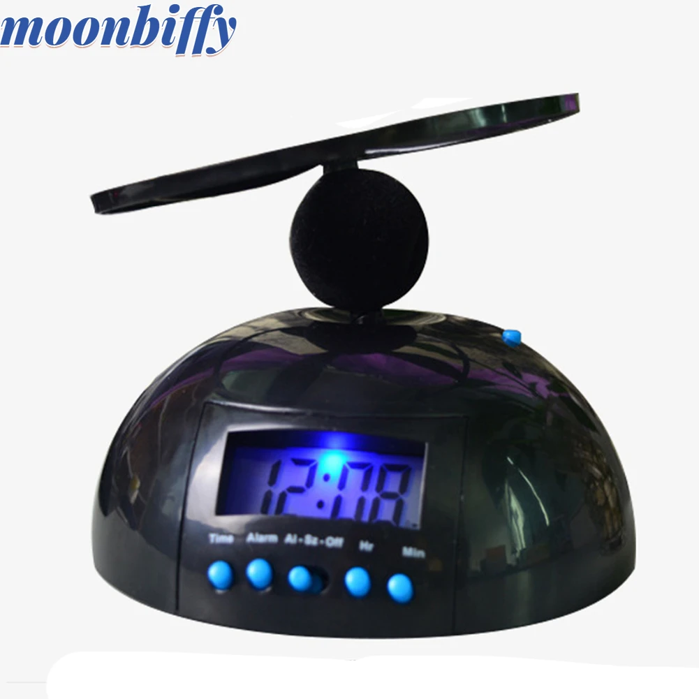 

Bedroom Alarm Clock Helicopter Backlight Lazy Gift Flying Loud Annoying Digital Screw-Propeller LED Display Snooze funny toys