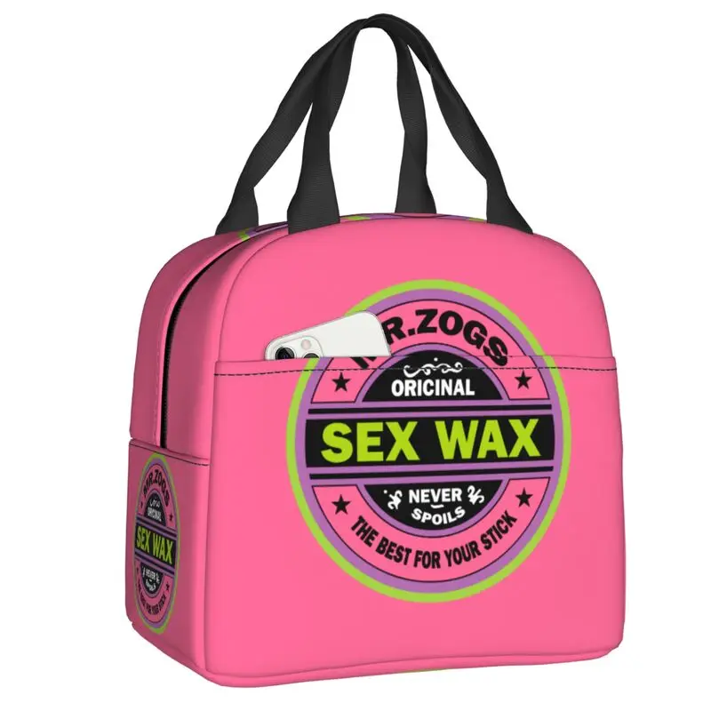 

Mr Zogs Surfing Sex Wax Insulated Lunch Bag for Work School Waterproof Cooler Thermal Lunch Box Women Food Container Tote Bags