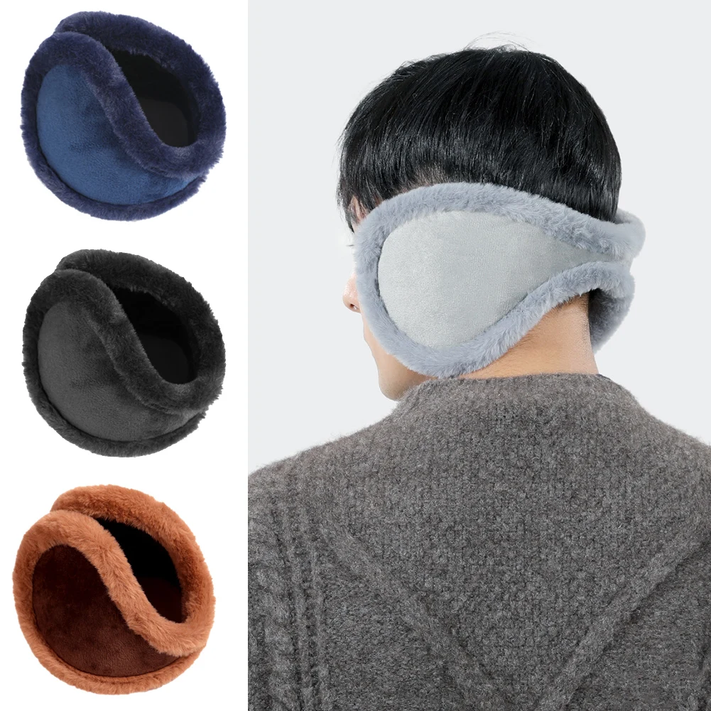 

Winter Thicken Fur Earmuffs Men Women Velvet Ear Cover Outdoor Cycling Skiing Warm Plush Fleece Ear Muffs Antibruit Protector