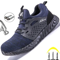 2022 safety shoes for men steel toe shoes construction industrial shoes work sneakers anti puncture security shoes plus size 50