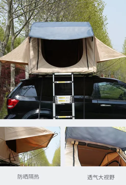 Палатка для кемпинга на открытом воздухе путешествий машине мягкая холщовая
