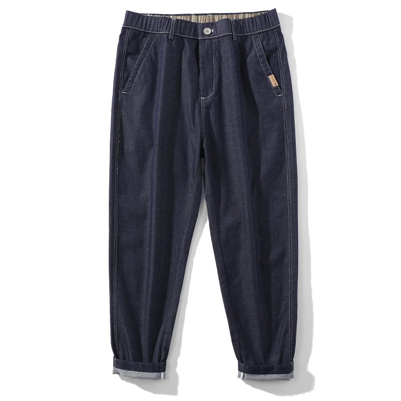 Модные брендовые мужские Красивые джинсовые шаровары модные брюки до щиколотки