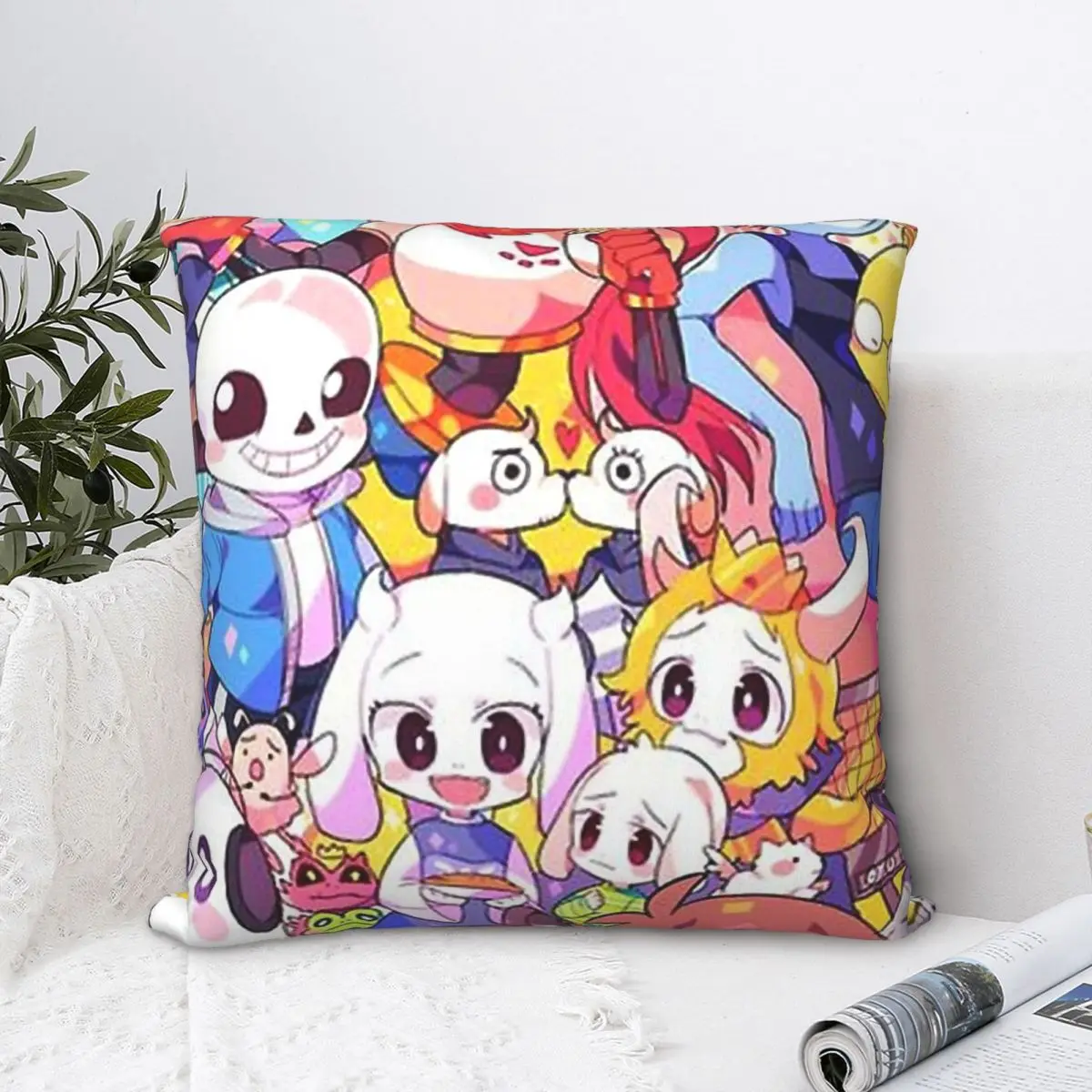 

Heart Throw Pillow Case Undertale Cushion Home Sofa Chair Print Decorative Hug Pillowcase