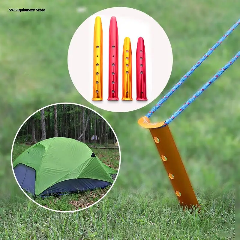 

23cm 31cm Aluminum U-Shaped Tent Nail Tent Stakes Snow Peg Sand Peg for Outdoor Camping Hiking Beach Tent Accessories