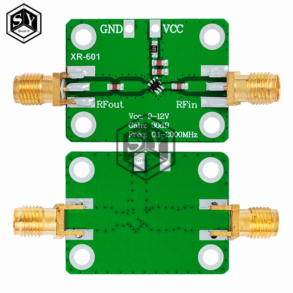 0 1-2000 мгц радиочастотный широкополосный усилитель с высоким коэффициентом