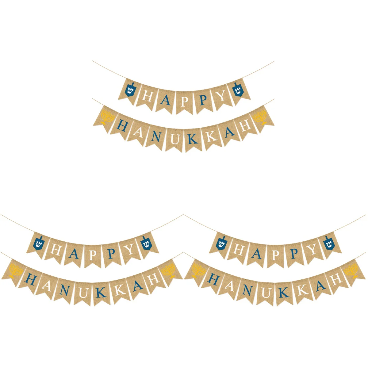 

3 комплекта hanukka тематический баннер подвеска креативная Вечеринка баннер подвесной Декор