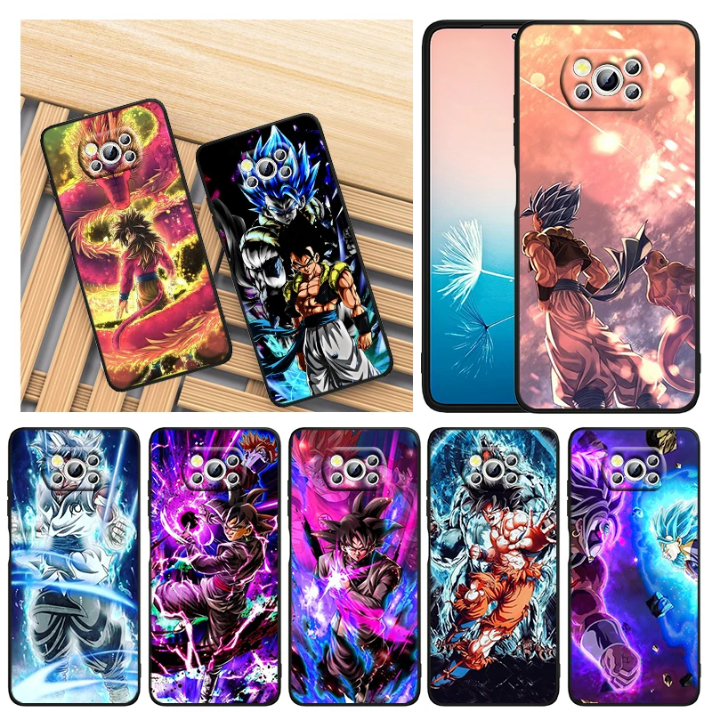 

Goku Dragon Ball Art For Xiaomi Civi Mi Poco X3 NFC F3 GT M4 M3 M2 X2 F2 Pro C3 F1 5G Black Soft TPU Capa Phone Case