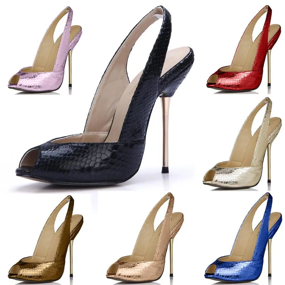 

Пикантная обувь; Модные босоножки со змеиным узором вечернее платье Вечерние Босоножки с открытым носком на шпильках с петлей на пятке; Тон...