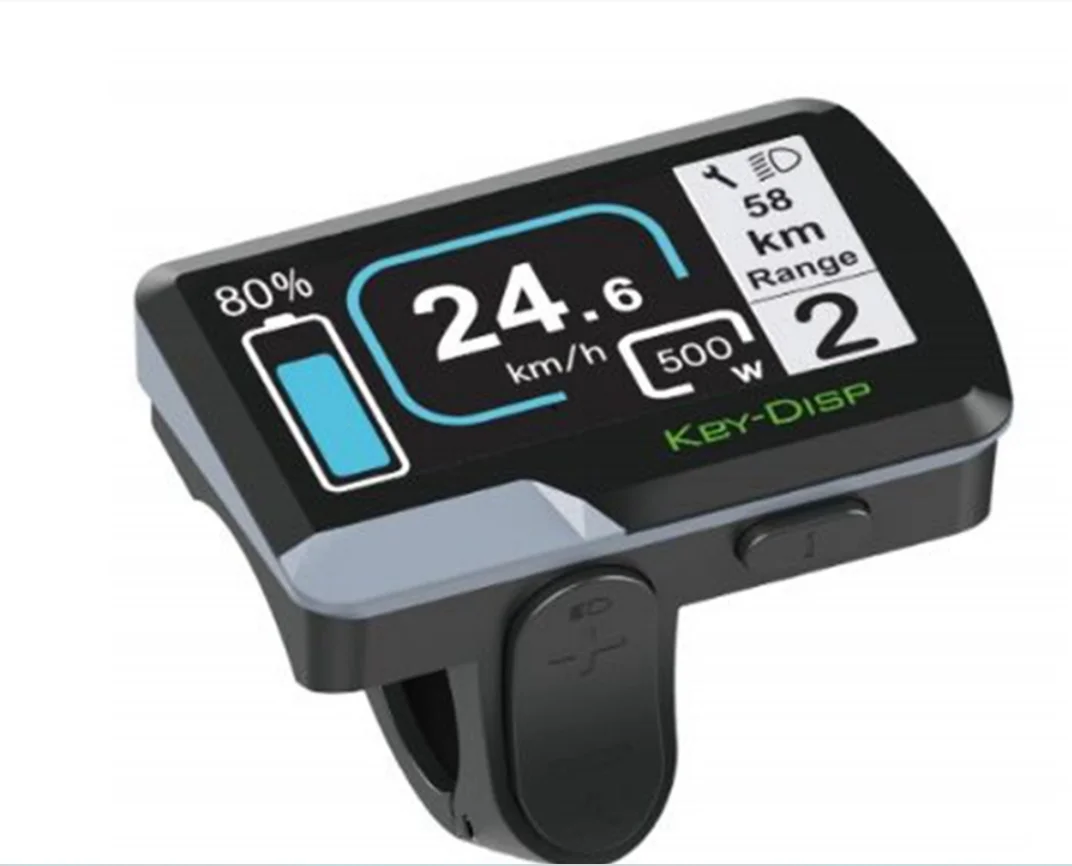 Online KEY DISP KD386 LCD TFT 디스플레이 전기 자전거 계기 모니터, 전자 자전거 스피더 교체 부품 패널 Bafang LED TFT 키트
