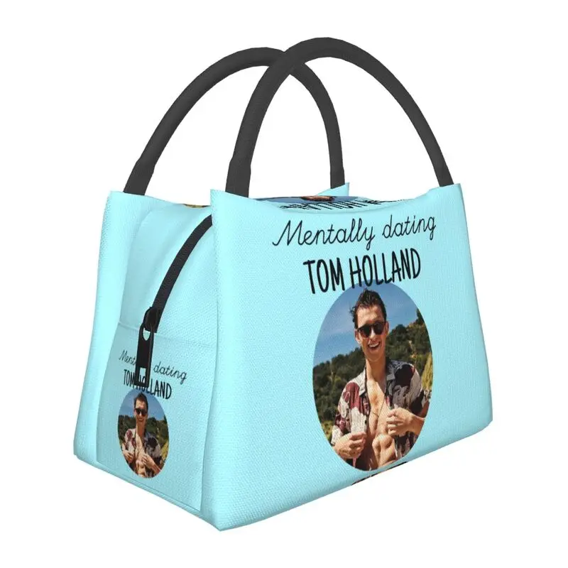 

Индивидуализированные сумки для ланча с персональным персоналом Tom Holland, женские термоизолированные Ланч-боксы для офиса и путешествий