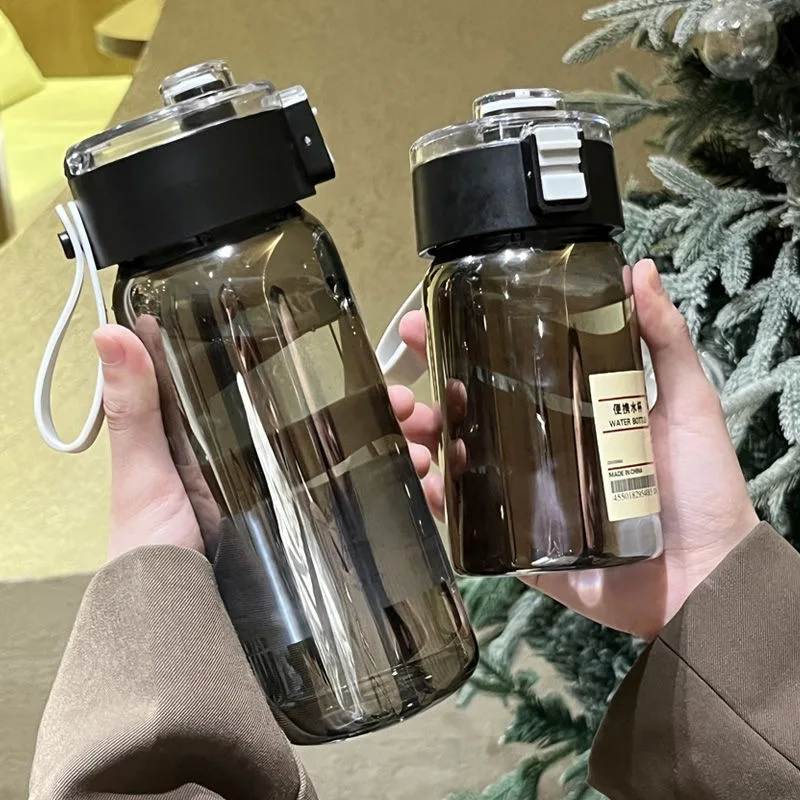 350/550/750 мл стеклянные прозрачные бутылки для воды с веревкой портативная