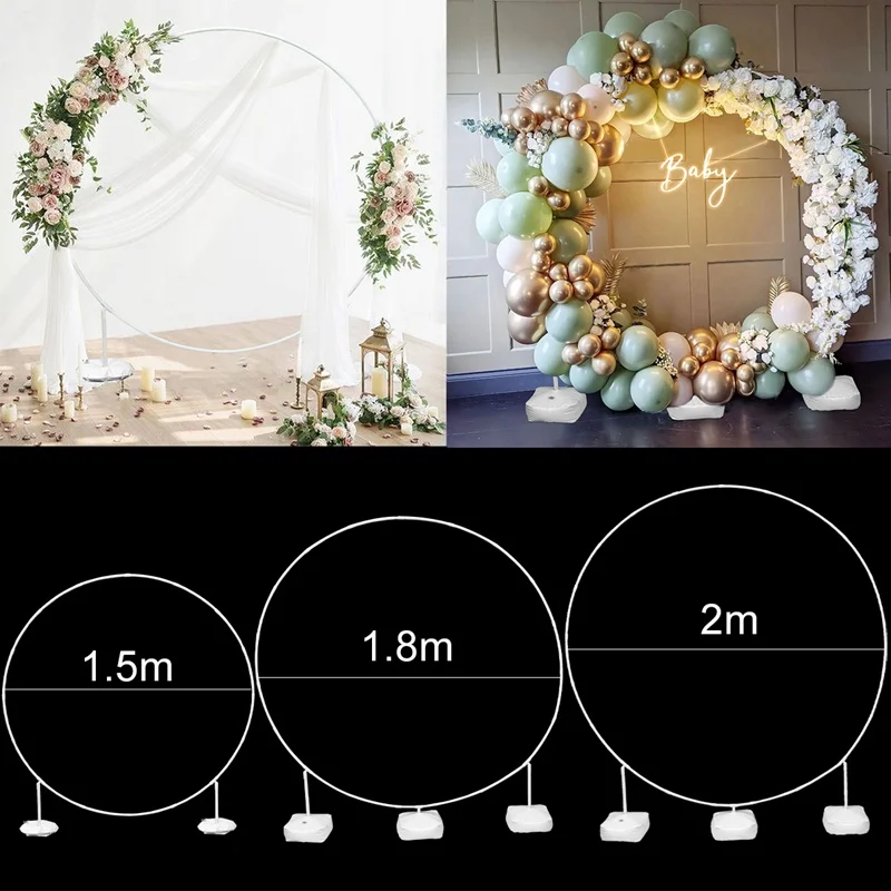 

Balloon Stand Holder Balloon Arch Ring DIY Background Holder Circle Ballon Column Base Baby Shower Birthday Wedding Party Decor