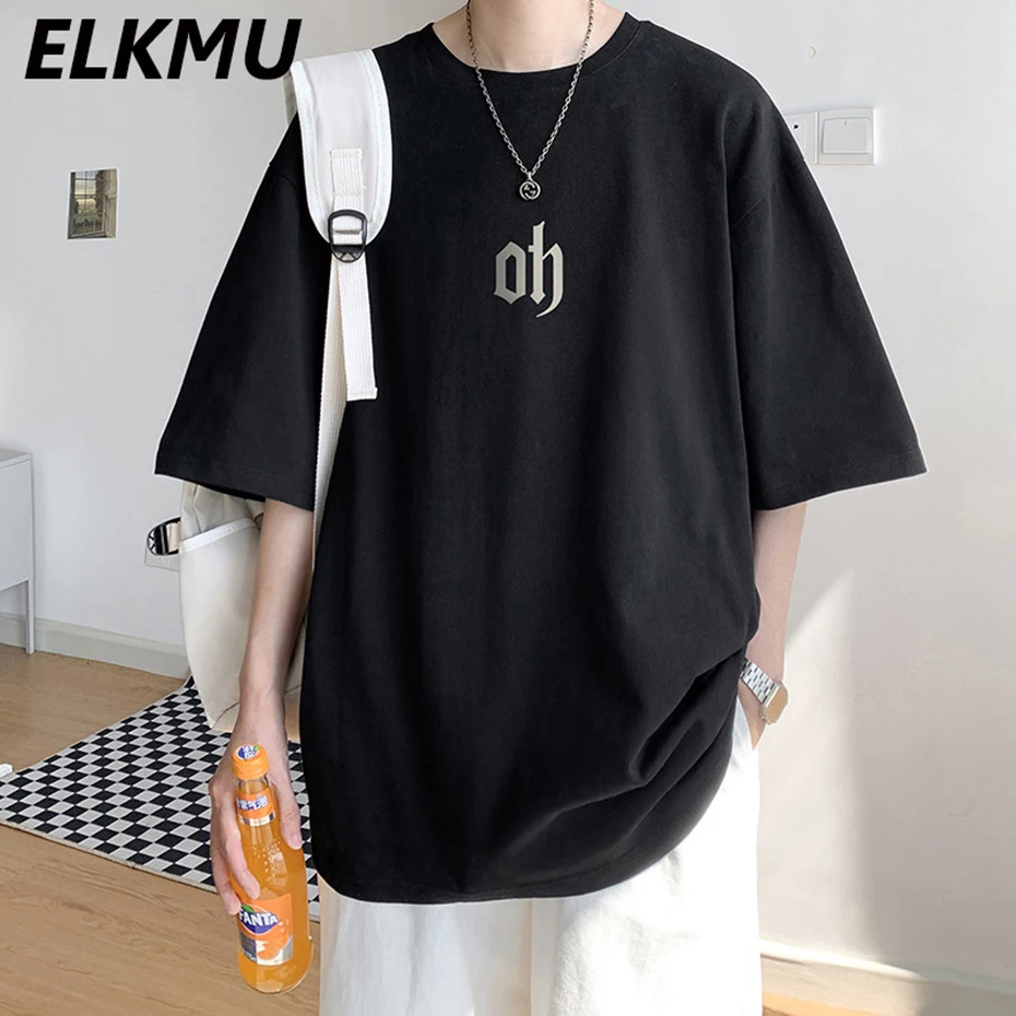

Футболка мужская оверсайз с коротким рукавом, модная Повседневная рубашка с надписью, уличная одежда в стиле хип-хоп, корейский стиль, 2023