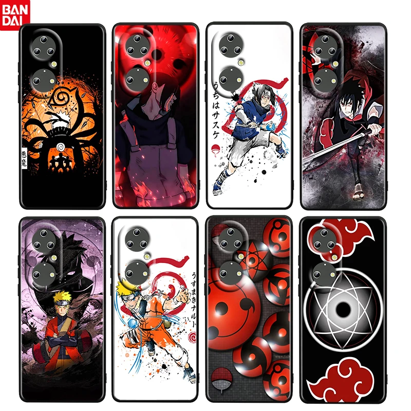 

Anime Naruto Sharingan Hot For Huawei P50 40 30 20 10 9 Lite E Mini Pro 5G TPU Soft Gel Silicone Black Cover Phone Case Funda