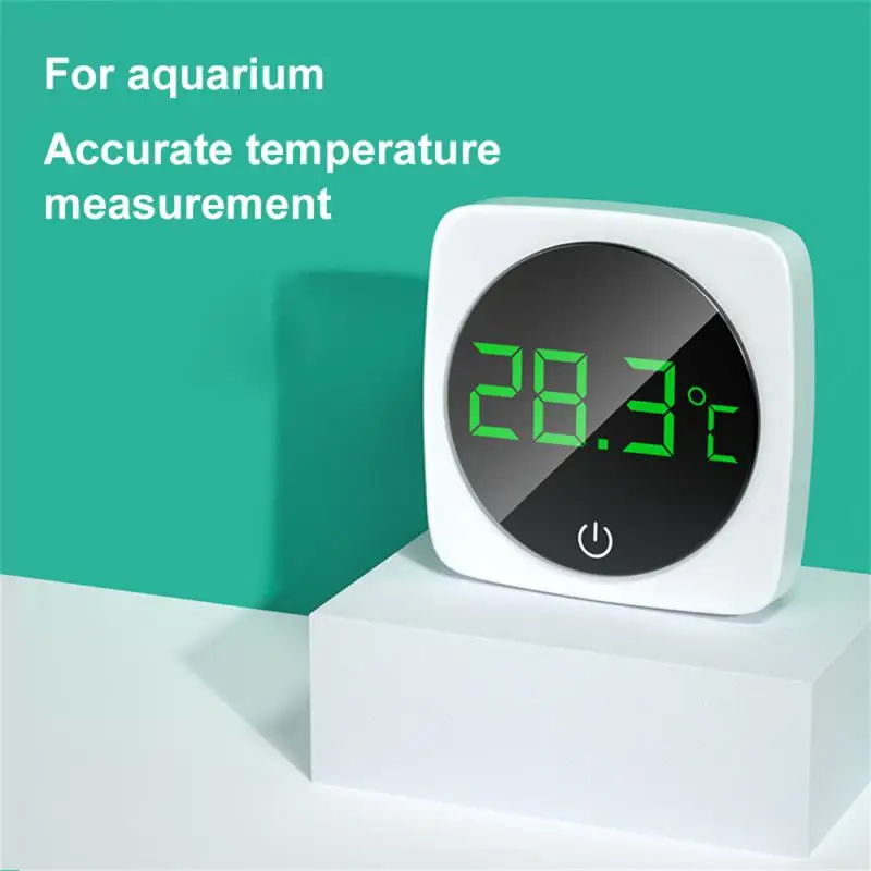 

Самоклеящийся термометр для аквариума, цифровой мини-термометр с ЖК дисплеем для аквариума, монитор с большим экраном, для террариума, температура Meter0-60 ℃