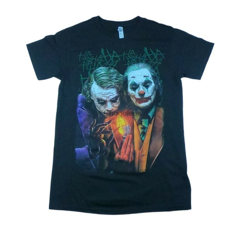 Футболка The Joker MenWomen Heath Ledger Joaquin Phoenix 2 Jokers Design |