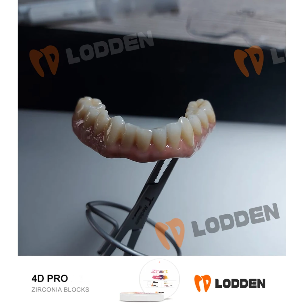 Фото Lodden 4D PRO Циркониевый блок 8-слойный стоматологический многослойный циркониевый диск для открытой системы CAD CAM 98 мм 100% материал Sinocera №3