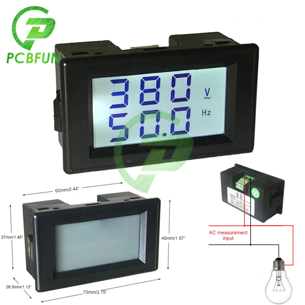 Цифровой вольтметр, амперметр с двойным дисплеем, детектор напряжения, измеритель тока, тестер, измеритель напряжения, 300 а переменного тока 80-190 в переменного тока 450-в
