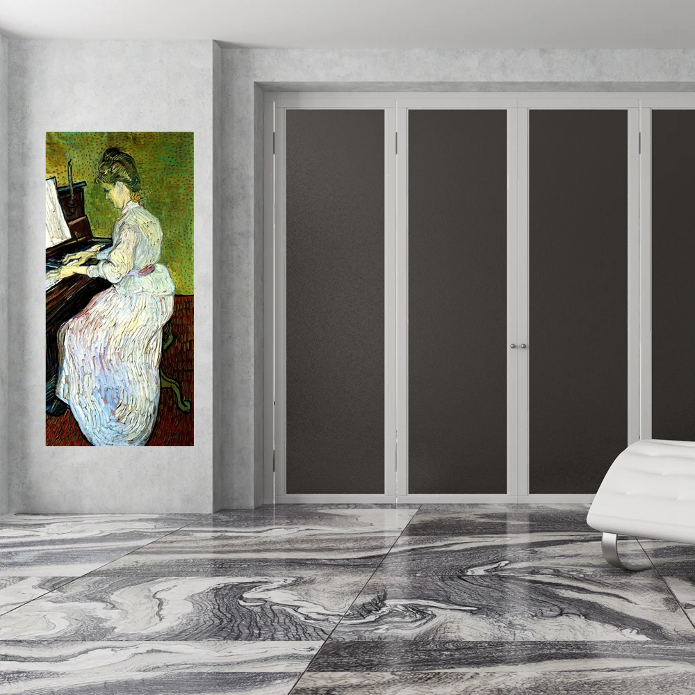 

Van Gogh Replica Woman Playing the Piano Painting Canvas Print Vintage Home Decorations Portrait Artwork Wall Art Dropshipping