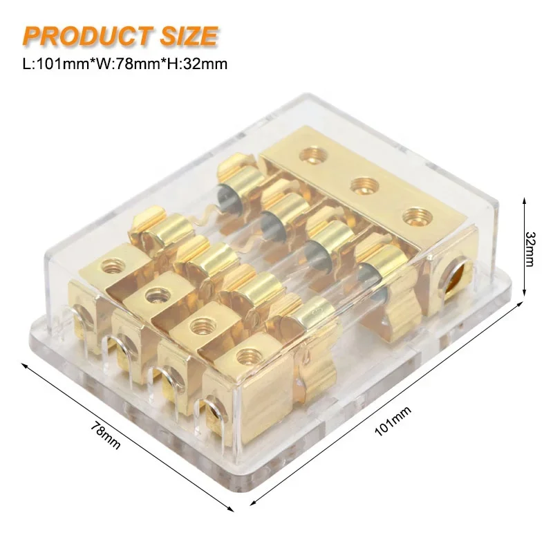 PSF-AGU20 4-полосный держатель предохранителя AGU распределительная коробка на 4