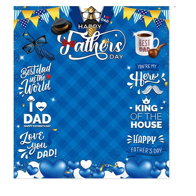 180X200cm Father's Day Single Side Photo Backdrop Portable Multi-Functional