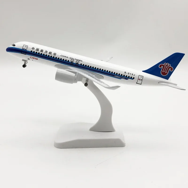 19 см Air China Southern COMAC C919 Airlines Литая под давлением модель самолета Самолет с колесами