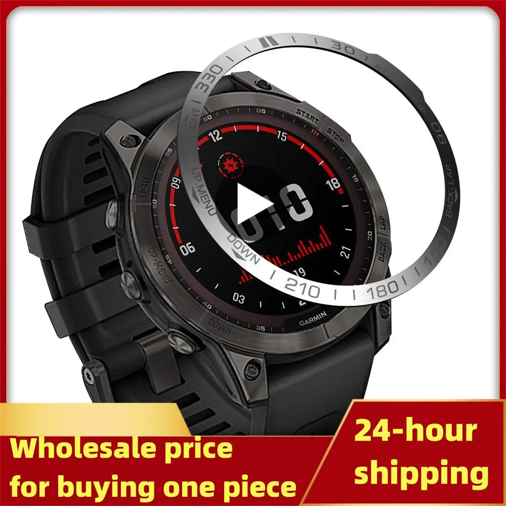 

Защитный чехол для смарт-часов с металлическим кольцом для защиты экрана от солнца с сапфировым стеклом для Garmin Fenix 7 7X 7S 6X 5