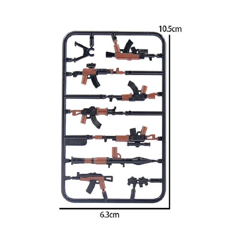 20 шт. Современное военное оружие винтовка пистолет солдат MOC Минифигурки SWAT City