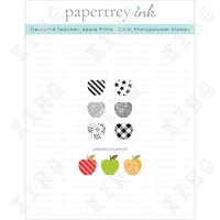 treasured teacher apple prints silicone stamps scrapbook diary decoration embossing template diy greeting card handmade 2022