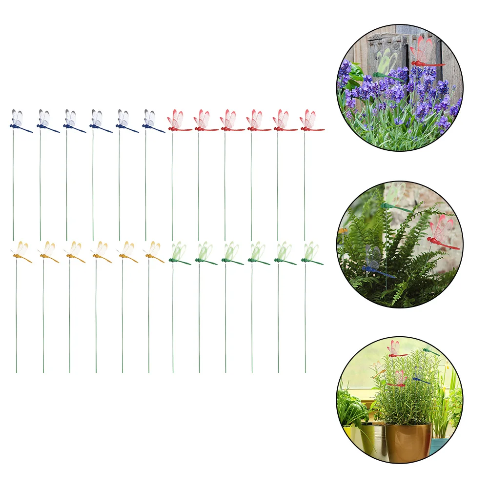 

Украшение для сада в виде стрекозы, украшение для лужайки, декоративные стойки, уличная имитация дома