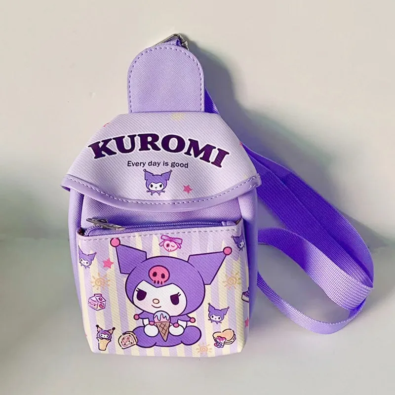 

Kawaii Sanrio детская нагрудная сумка Hellokittys Kuromi Cinnamoroll Mymelody почтовая мультяшная Аниме Сумка через плечо дорожная сумка для хранения игрушка