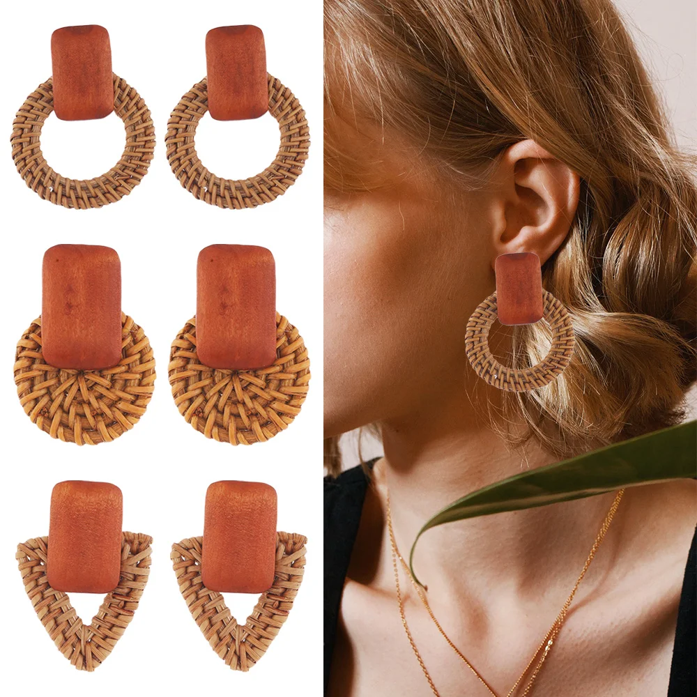 Корейские женщины и девушки из ротанга вязаные лозы пляжные украшения