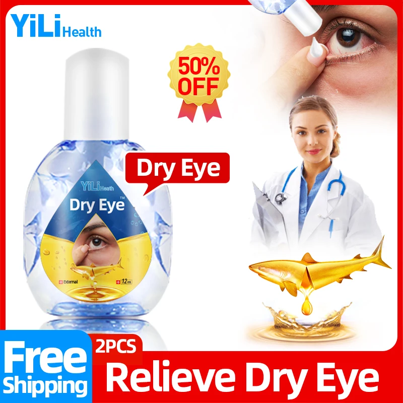 

Dry Eyes Treatment Relieve Fatigue Medical Eye Drops Apply To Itchy Eyes Eyestrain Cod Liver Oil 12ml