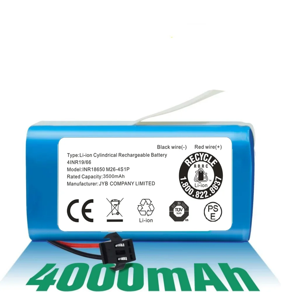 Фото Аккумулятор 14,4 В 3500 мАч для Venga RVC 3000 Kanga 990/1090/1790 Neatsvor x500 Eufy RoboVac 11s/30c №3