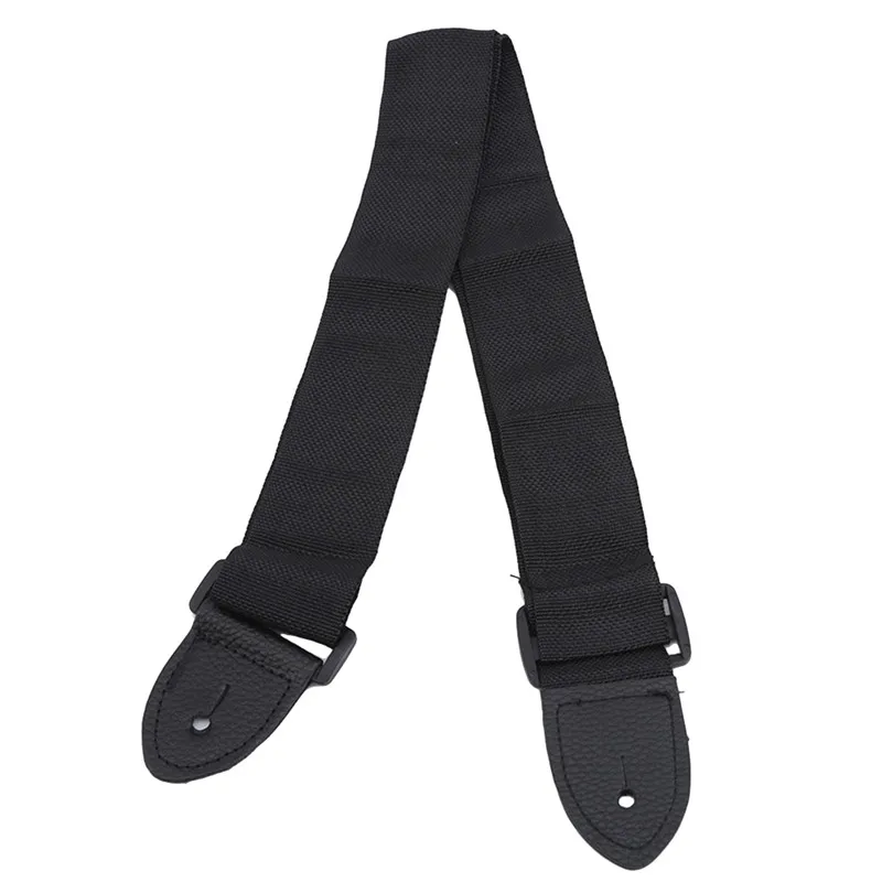 

Guitar Strap Leather Head Adjustable Shoulder Strap For Guitar Electric Guitar Bass Guitar Parts Accessories Black High Quality