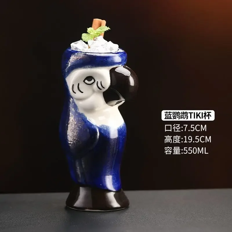 

Керамическая чашка в форме попугая