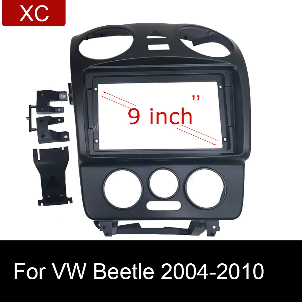 

9 Inch 2 Din Car Radio Stereo Dash Board Panel Frame Fascias Cover For VW Volkswagen Beetle 2004-2010 Android