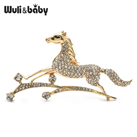 Броши Wuli&baby с лошадьми