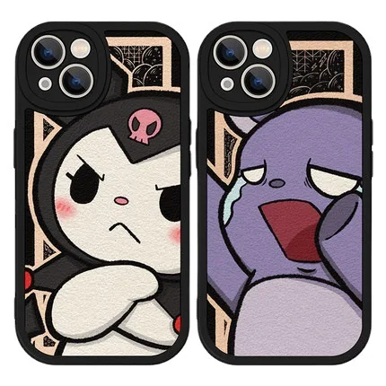 

Kawaii Sanrio Kuromi Phone Case Lminous Phone Case for Iphone 13 12 11 Pro Max Xr Xs Max X Shockproof Shell Y2K Girl