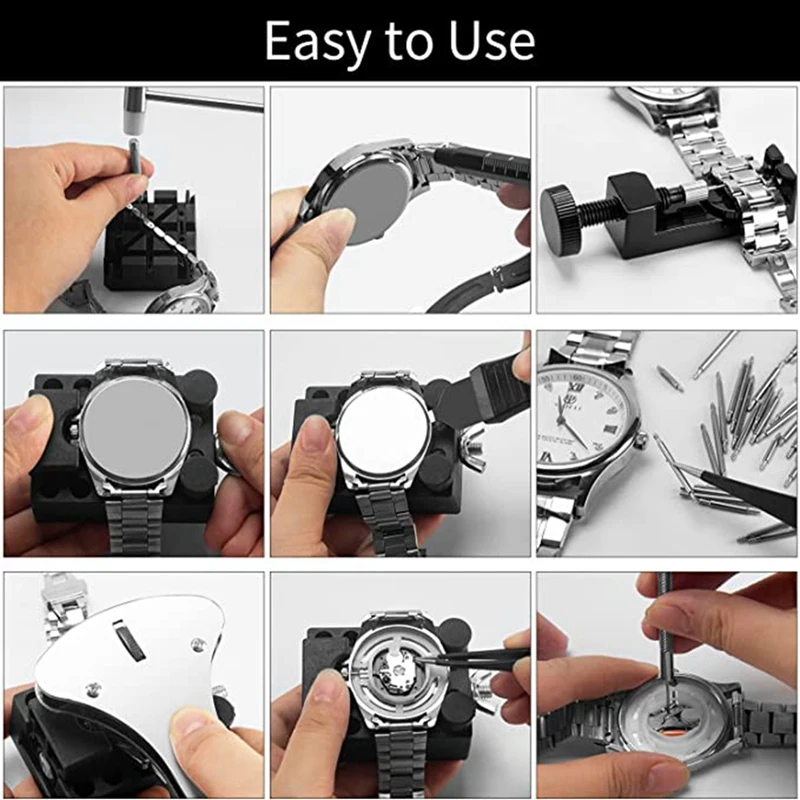 Watch Repair Kit Watch Link & Back Removal Tool, Spring Bar Tool With Carrying Case