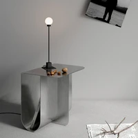 mini stainless steel sofa side table designer minimalist living room modern minimalist bedside table bedside cabinet