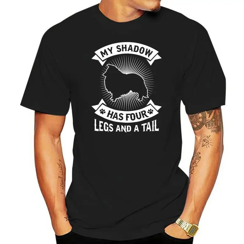 

Shadow Has 4 Legs Tail Shetland Sheepdog Sheltie Dog Shirt-Men's T-Shirt-Black