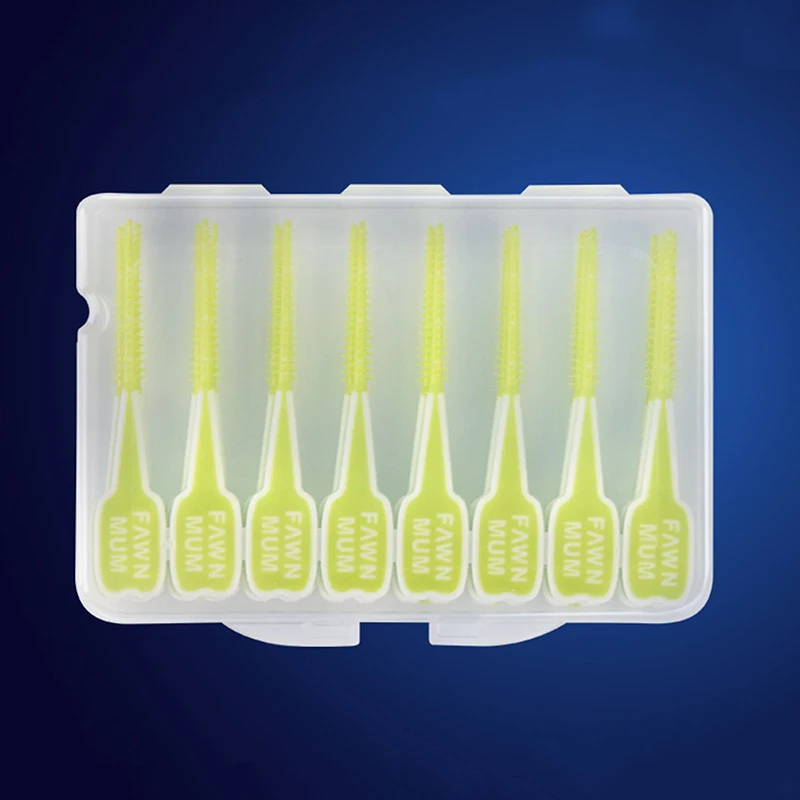 

1 Box Soft Silicone Super Silicone Interdental Brushes Dental Cleaning Brush Tools