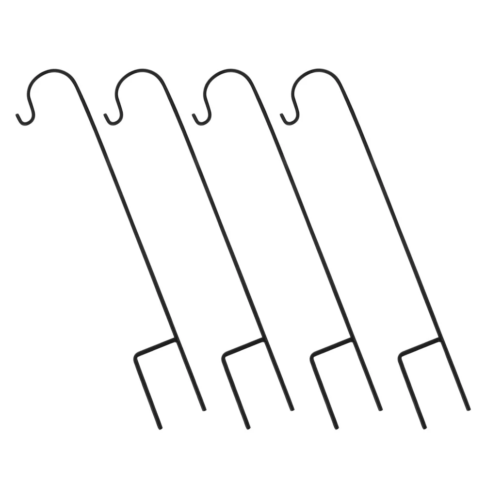 

4Pcs Shepherds Hooks Shepherds Hooks Stand Lantern Hooks Outdoor Shepherds Hooks for Yard Lawn Garden