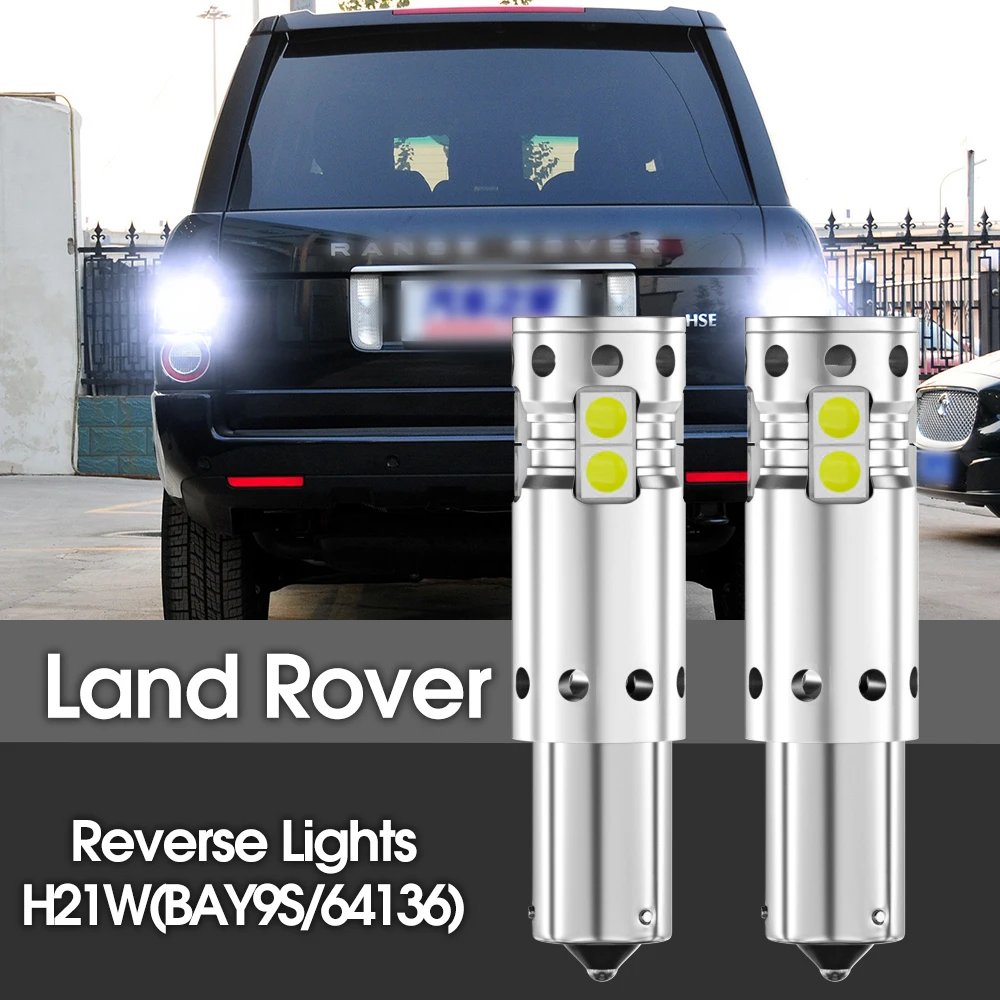 2 шт. светодиодный фонарь заднего хода резервная лампа H21W BAY9S 64136 Canbus без ошибок