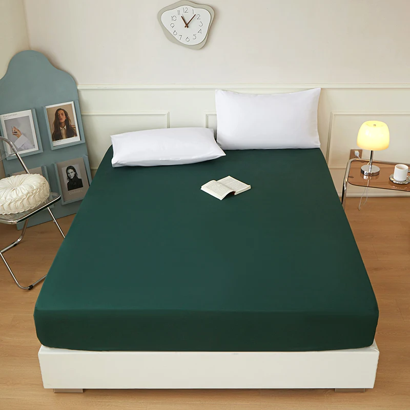 

1piece 100%Polyeste Egyption Quality Bedding Fitted Sheet Only(no pillowcases) Elastic Band Around Mattress cover Easy Care