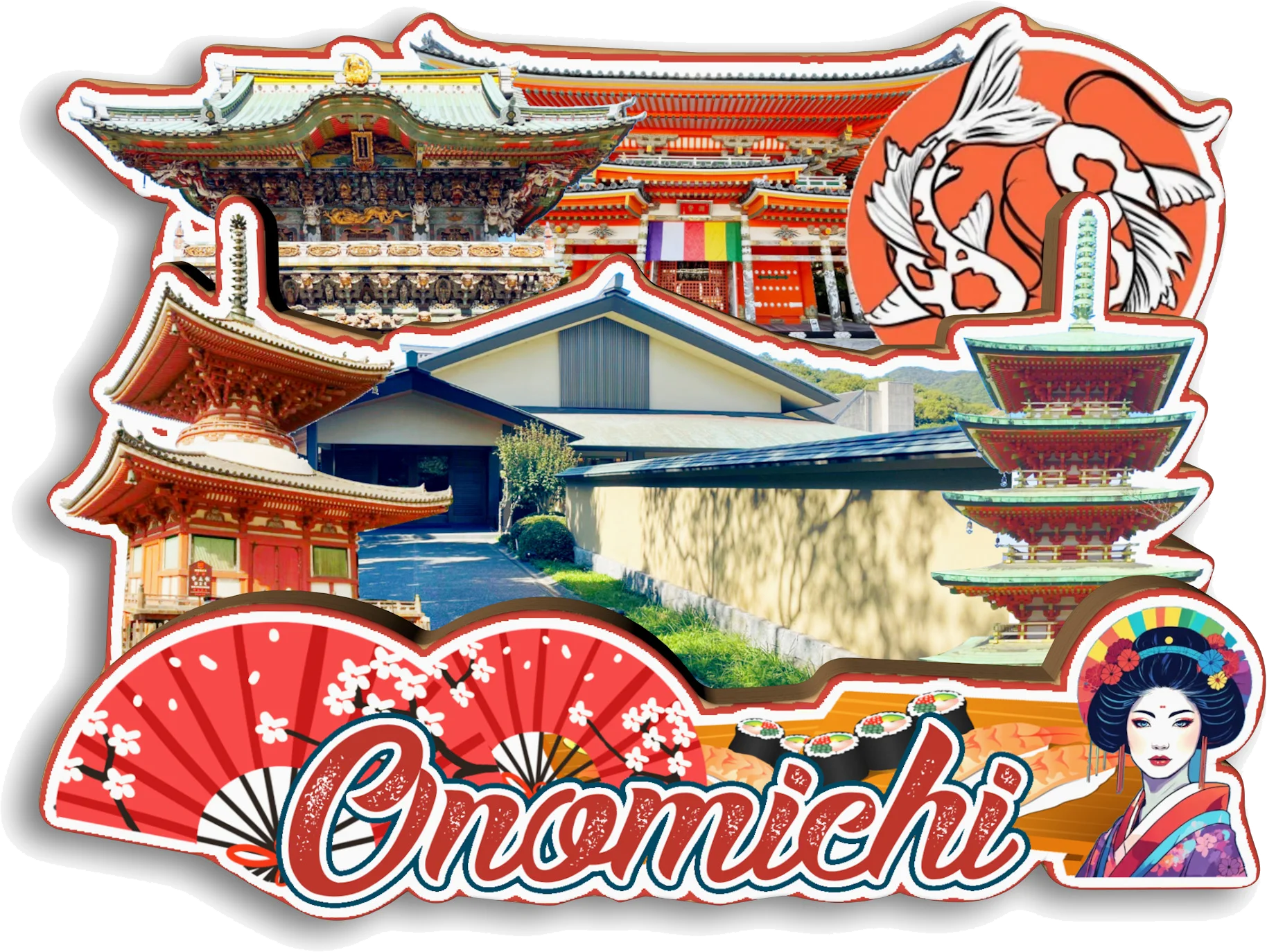 Otaru Kawagoe Nikko Takayama Onomichi Anami Shima Hokkaido Токио Япония Магнит на холодильник Путешествия Сувенир Подарок (art.: 3920cd18218e4) - 3920cd18218e4
