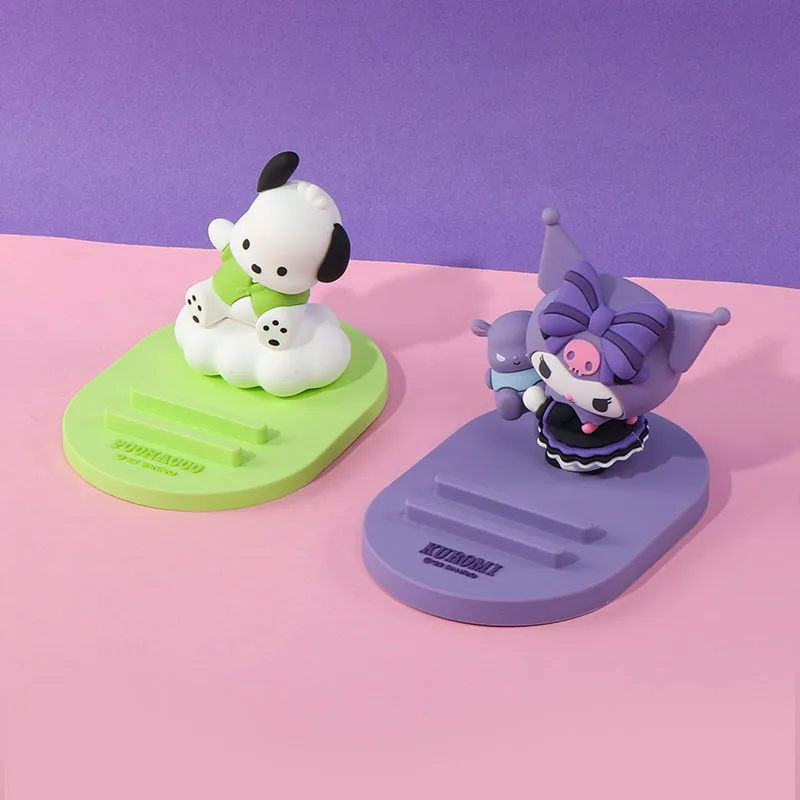 

Kawaii милый Sanrio Kuromi похобойка держатель настольный с двумя режимами регулировки орнамент оригинальный Рождественский подарок для девочек